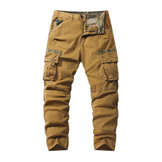 Men's Heavy-Duty Camouflage Cotton Cargo Pants