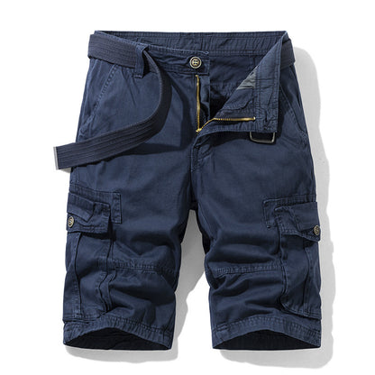 Men's Washed Cotton Cargo Shorts