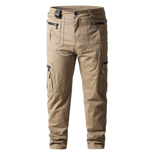Men's Straight Overalls Stretch Loose Casual Pants