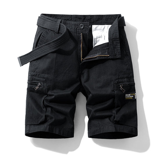 Men's Retro Cotton Cargo Shorts Summer
