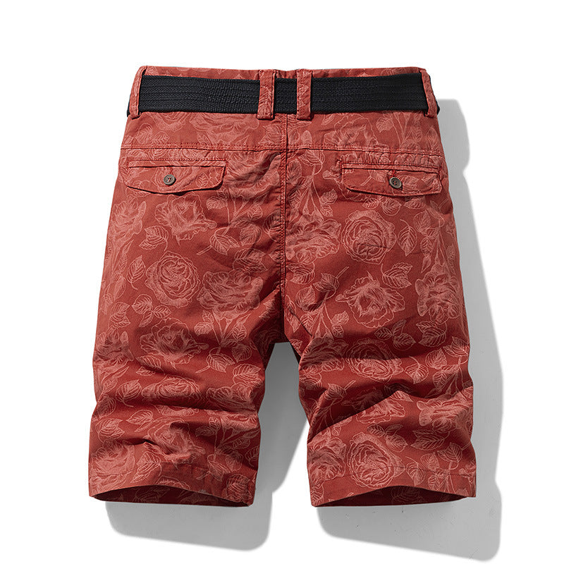 Men's Cotton Pattern Design Touch Cargo Shorts