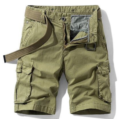 Men's Summer Cotton Cargo Shorts