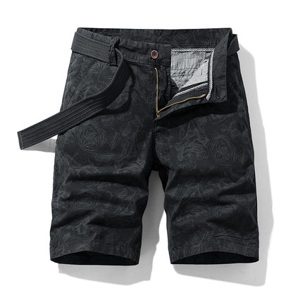 Men's Cotton Pattern Design Touch Cargo Shorts