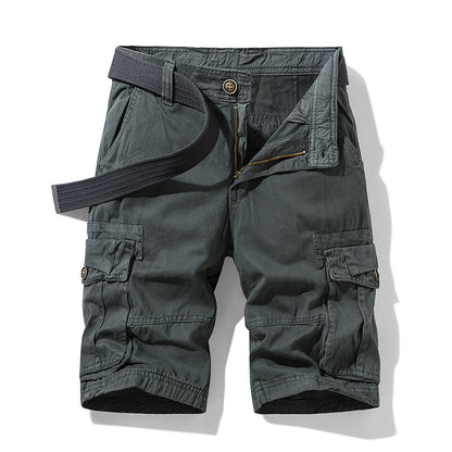 Men's Washed Cotton Cargo Shorts