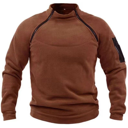 Men's Outdoor Tactical Fleece Pullover – Warm & Durable