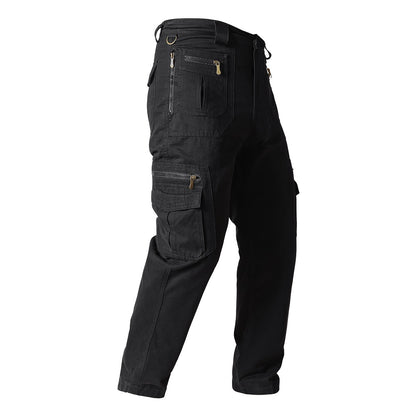 Men's Straight Overalls Stretch Loose Casual Pants