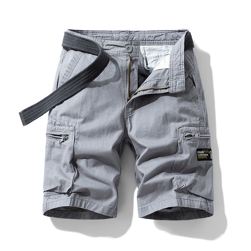 Men's Retro Cotton Cargo Shorts Summer
