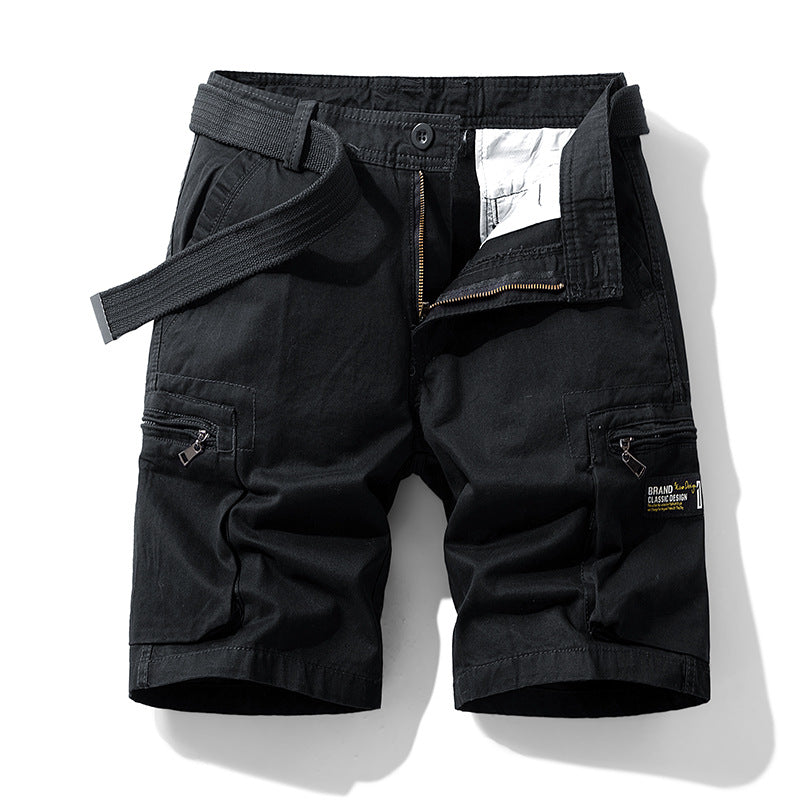 Men's Retro Cotton Cargo Shorts Summer