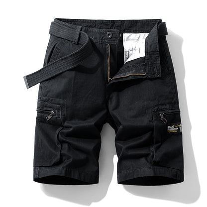 Men's Retro Cotton Cargo Shorts Summer