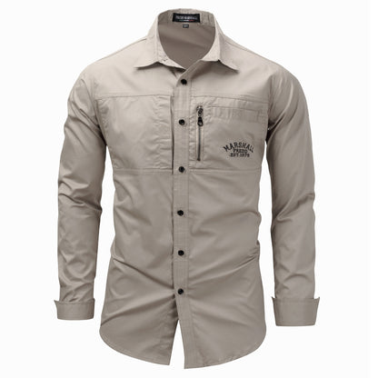 Men's Cotton Military Utility Shirt