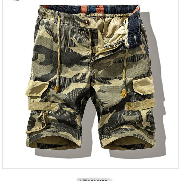 Men's Cotton Camouflage Cargo Shorts