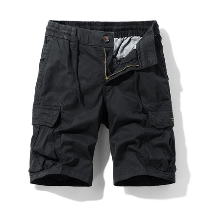 Men's Retro Elastic Cargo Shorts