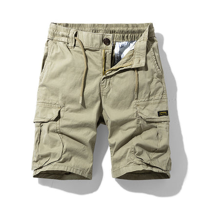 Men's Retro Elastic Cargo Shorts