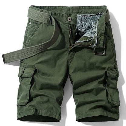 Men's Summer Cotton Cargo Shorts