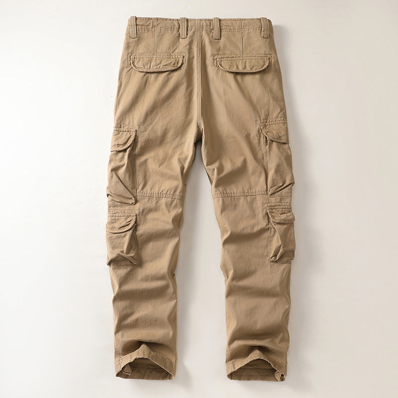 Men's Straight Overalls Loose Casual Cargo Pants