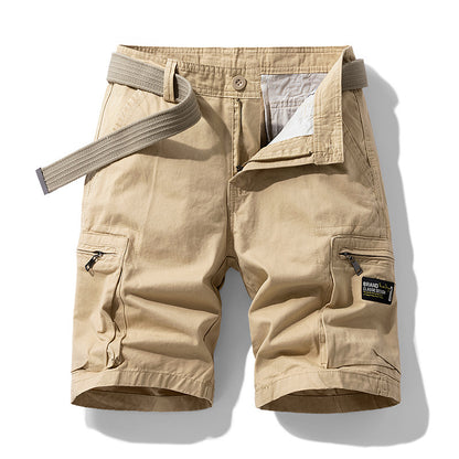 Men's Retro Cotton Cargo Shorts Summer