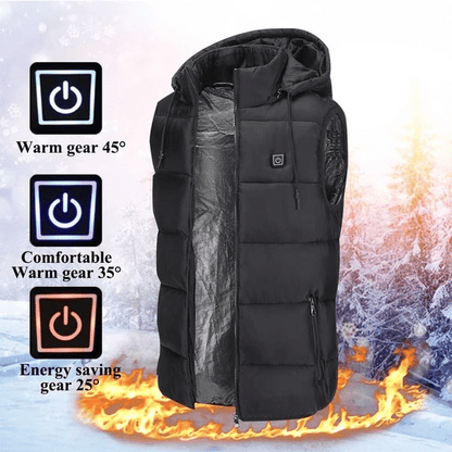 Electrically heated down vest