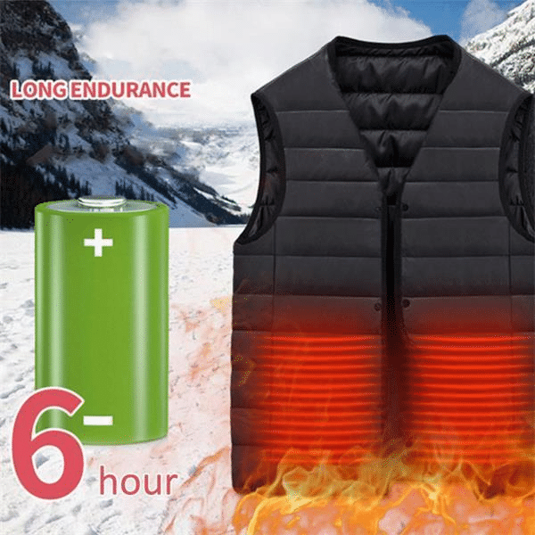 Electrically heated down vest